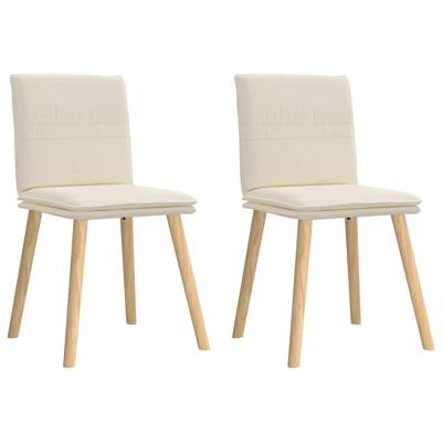 Eetkamerstoelen 2 st linnen