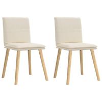 Eetkamerstoelen 2 st linnen