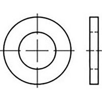 Onderlegring 27 mm 40 mm Staal Verzinkt 100 stuk(s) TOOLCRAFT TO-6865818