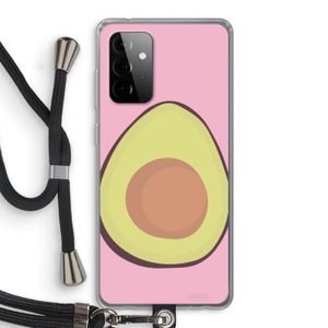 Avocado: Samsung Galaxy A72 5G Transparant Hoesje met koord