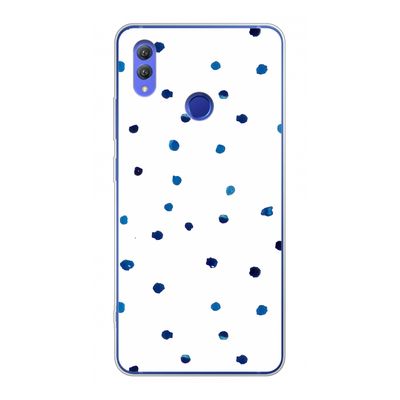 Blauwe stippen: Honor Note 10 Transparant Hoesje