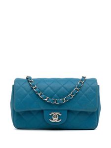 CHANEL Pre-Owned mini sac à main Single Flap (2013-2014) - Bleu