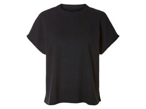 esmara Shirt met modieuze crinkle-structuur (L (44/46), Zwart)