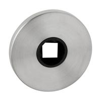 Paar ronde krukrozetten ZN Ø52x5mm rvs mat