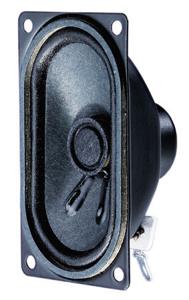 Visaton SC 4.7 ND - 8 Ohm 2.8 inch 7 cm Breedband-luidspreker 2 W 8 Ω Zwart Ovaal, Magnetisch afgeschermd