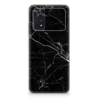 Xiaomi Poco M4 Pro 4G | TPU | Siliconen hoesje | Marmer Zwart - Origineel Cadeau Vader