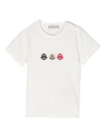 Moncler Enfant t-shirt imprimé à patch logo - Blanc - thumbnail