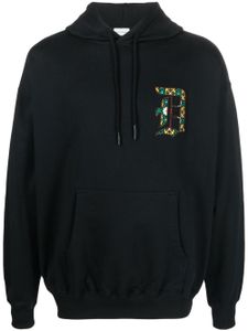 Drôle De Monsieur hoodie à patch logo - Noir