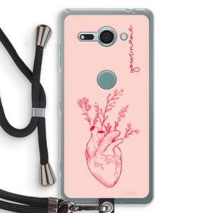 Blooming Heart: Sony Xperia XZ2 Compact Transparant Hoesje met koord
