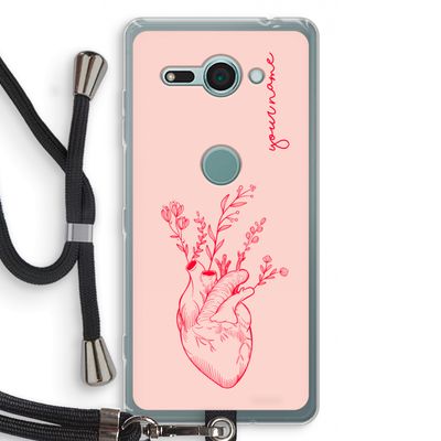 Blooming Heart: Sony Xperia XZ2 Compact Transparant Hoesje met koord