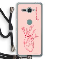 Blooming Heart: Sony Xperia XZ2 Compact Transparant Hoesje met koord