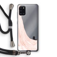 Peach bath: Samsung Galaxy A31 Transparant Hoesje met koord