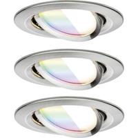Paulmann 92434 LED-plafondlamp, LED-inbouwlamp 6 W IJzer (geborsteld)