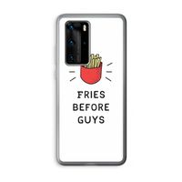 Fries before guys: Huawei P40 Pro Transparant Hoesje