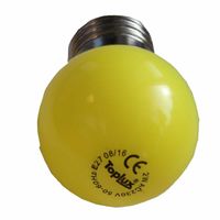 LED lamp E27 geel 2W feestverlichting - thumbnail