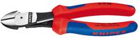 Knipex Kracht-zijsnijtang zwart geatramenteerd met meer-componentengrepen 180 mm - 7412180