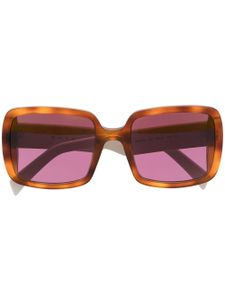 Marni Eyewear lunettes de soleil à monture carrée oversize - Marron