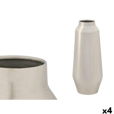 Vaas Gift Decor Zilverkleurig Ijzer 18 x 40 x 18 cm 39 x 17 x 39 cm (4 Stuks)