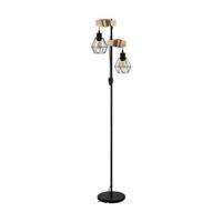 EGLO Townshend 5 Vloerlamp - E27 - 166,5 cm - Zwart, Bruin