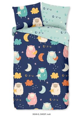 Good Morning Kinderdekbedovertrek "schapen" - Multi - (140x200/220 cm) - Katoen Good Morning Kinderdekbedovertrek "schapen" - Multi - (140x200/220 cm) - Katoen