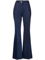 Patou pantalon de tailleur à coupe évasée - Bleu