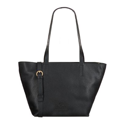Fred de la Bretoniere Handbag Grain Leather black  Damestas