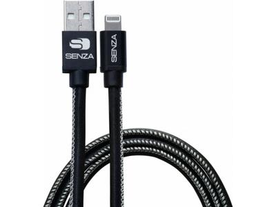 Senza Senza Premium Leather Charge/Sync Cable Lightning 1.5m Black