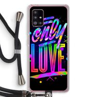 Only Love: Samsung Galaxy A51 5G Transparant Hoesje met koord