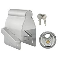 Proplus Aanhanger dissel slot - met discusslot van 60 mm - verzinkt staal