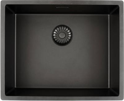 Caressi Spoelbak 54x55x22,2 cm Zwart