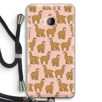 Alpacas: HTC U Play Transparant Hoesje met koord