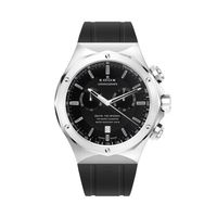 Edox horlogeband 10107-RUB Rubber Zwart - thumbnail