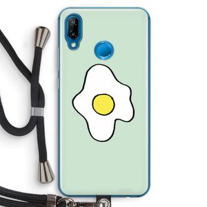 Spiegelei: Huawei P20 Lite Transparant Hoesje met koord
