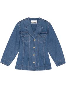 GANNI blazer en jean - Bleu