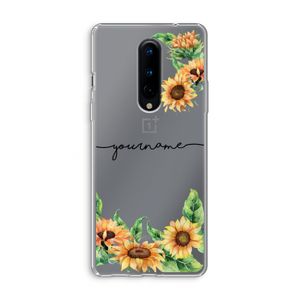 Zonnebloemen: OnePlus 8 Transparant Hoesje