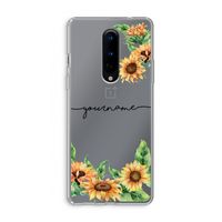 Zonnebloemen: OnePlus 8 Transparant Hoesje