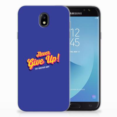 Samsung Galaxy J7 2017 | J7 Pro | Siliconen hoesje | met naam Never Give Up Samsung Galaxy J7 2017 | J7 Pro | Siliconen hoesje | met naam Never Give Up