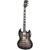 Gibson SG Supreme Translucent Ebony Burst elektrische gitaar met hardshell case