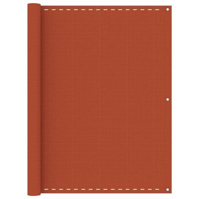 VidaXL Balkonscherm 120x500 cm hdpe oranje