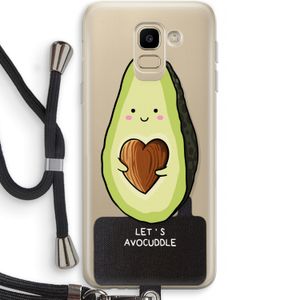 Avocuddle: Samsung Galaxy J6 (2018) Transparant Hoesje met koord