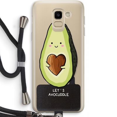 Avocuddle: Samsung Galaxy J6 (2018) Transparant Hoesje met koord