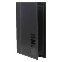 Menukaart Securit Trendy A5 1 x 2 tassen zwart