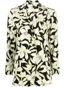 'S Max Mara blazer Studio à fleurs - Noir