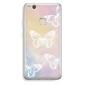 White butterfly: Huawei Ascend P10 Lite Transparant Hoesje