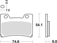 TRW remblokken "mcb 642" brake pad mcb 642 sv sintered metal