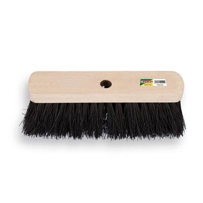 Solide straat-/voegersbezem - Colombo - 29cm breed - 8cm zwart natuurvezel