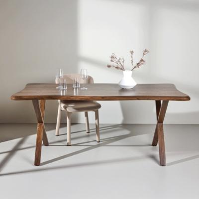 Nohr Organische Eettafel 'Alona' Walnootlook, 180 x 90cm