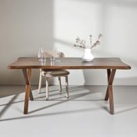 Nohr Organische Eettafel 'Alona' Walnootlook, 180 x 90cm