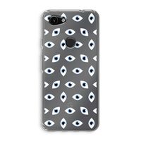 Eyes pattern: Google Pixel 3a Transparant Hoesje