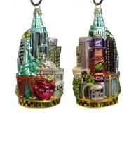 New York Glazen Cityscape Kerst Ornament New York Glazen Cityscape Kerst Ornament